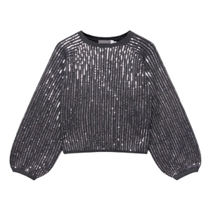 Mint Velvet Grey Sequin Embellished Jumper
